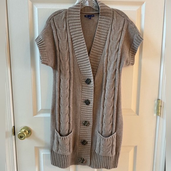 GAP Women's Cable Knit Cardigan Sweater - Picture 1 of 4